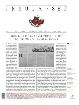 cover image of Misceláneo  (Ínsula n° 852, diciembre de 2017)